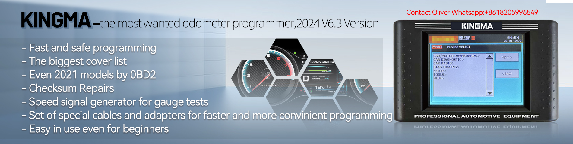 KINGMA odometer programmer