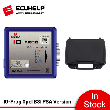 ECUHELP I/O Prog IO-Prog Opel BSI PSA Version ECU BCM TCM EPS K-line and CAN compatibility via BD9 connection and OBD