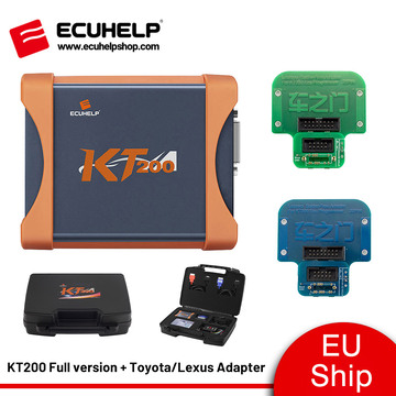 ECUHELP KT200 ECU Programmer Full Version + Toyota Lexus BDM / Jtag Adapter[with Suitcase]