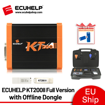 [EU Ship] ECUHELP KT200 II ECU TCU Programmer Full Version with Offline Workstation for Car Truck Motorbike Tractor Boat [Get one Free KTflash Dongle]