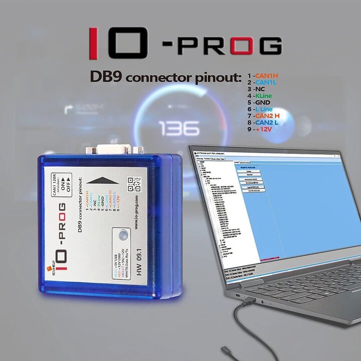 ECUHELP IO-PROG IO Prog Opel GM ECU Programmer via OBD / on Bench (Basic Version)