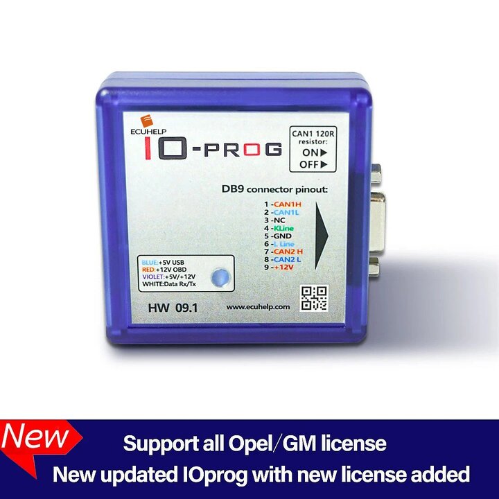 ECUHELP IO-PROG IO Prog Opel GM ECU Programmer via OBD / on Bench (Basic Version)