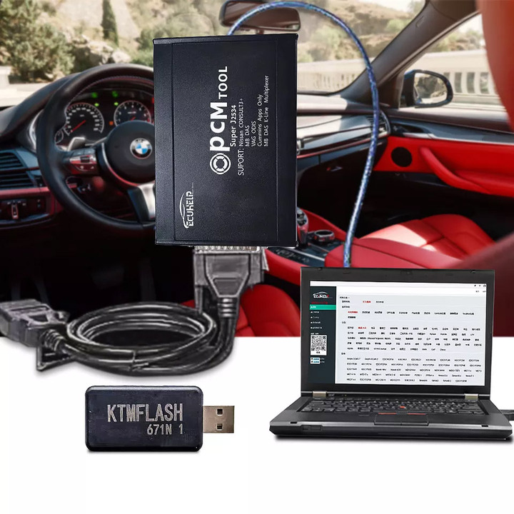 ECUHELP PCM Tool Super J2534 67 in 1 PCM-flash 1.2.0 ECU Programmer Offline Work
