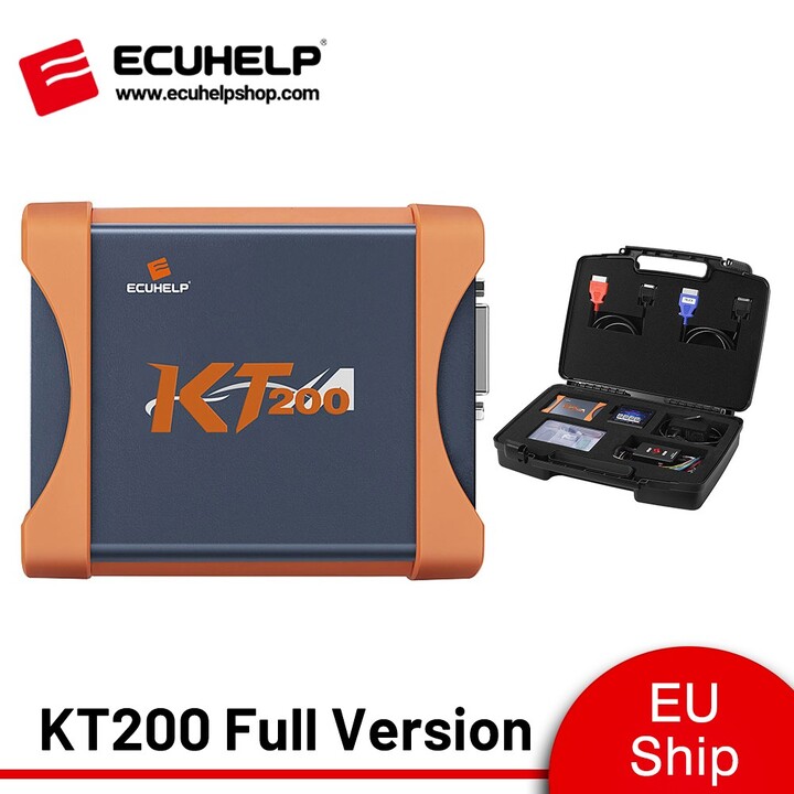 ECUHELP KT200 Full Version with HTprog Clone Adapter Adds More ECU and TCU Types with Free Gift[KTflash Dongle]