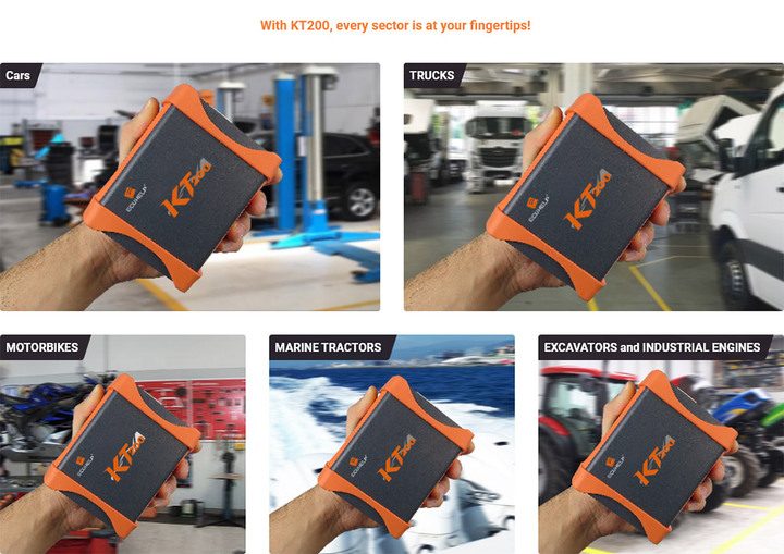2023 ECUHELP KT200 ECU Programmer Offline Workstation for Car Truck Motorbike Tractor Boat in Suitcase [Get a Free KTflash Dongle]