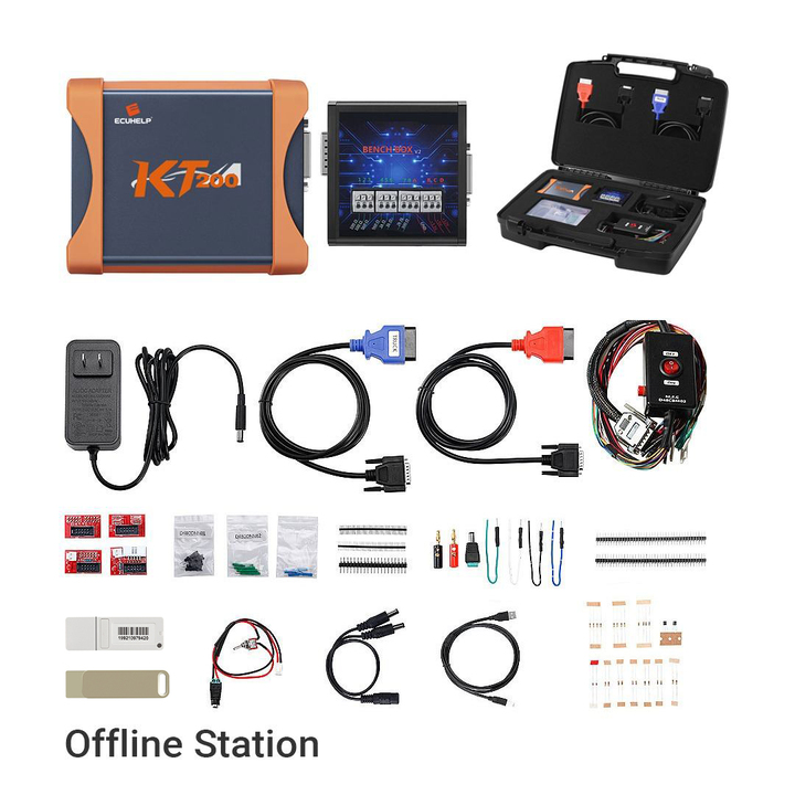 2023.02.01 ECUHELP KT200 ECU Programmer Offline Workstation for Car Truck Motorbike Tractor Boat [with Suitcase]
