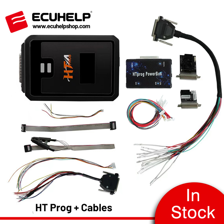 [Add PowerBox] HTprog Clone Adapter and Cables for ECUHELP KT200 Support ECU Clone / on Bench Programmer / EEPROM Programmer / Key Function