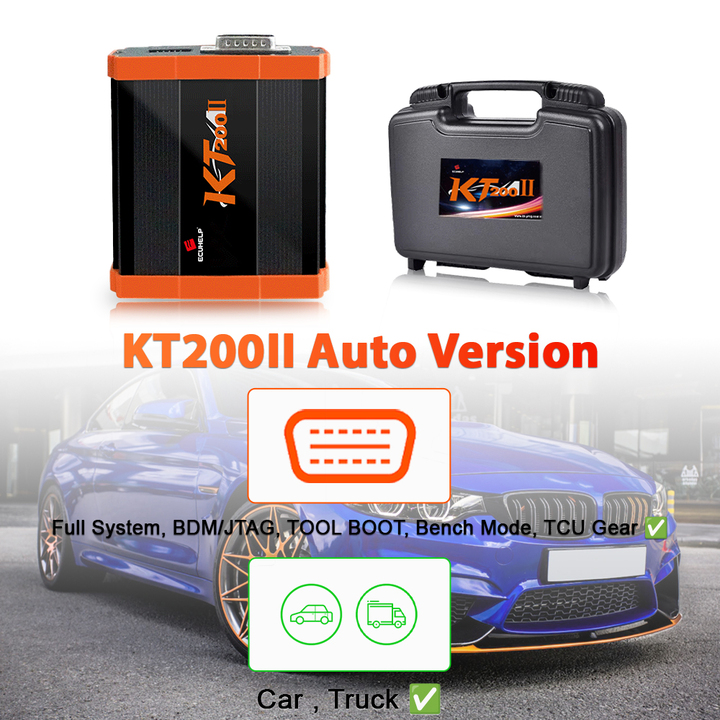 ECUHELP KT200II ECU Programmer Auto Version for Car Truck, Upgrade More Protocols Over KT200