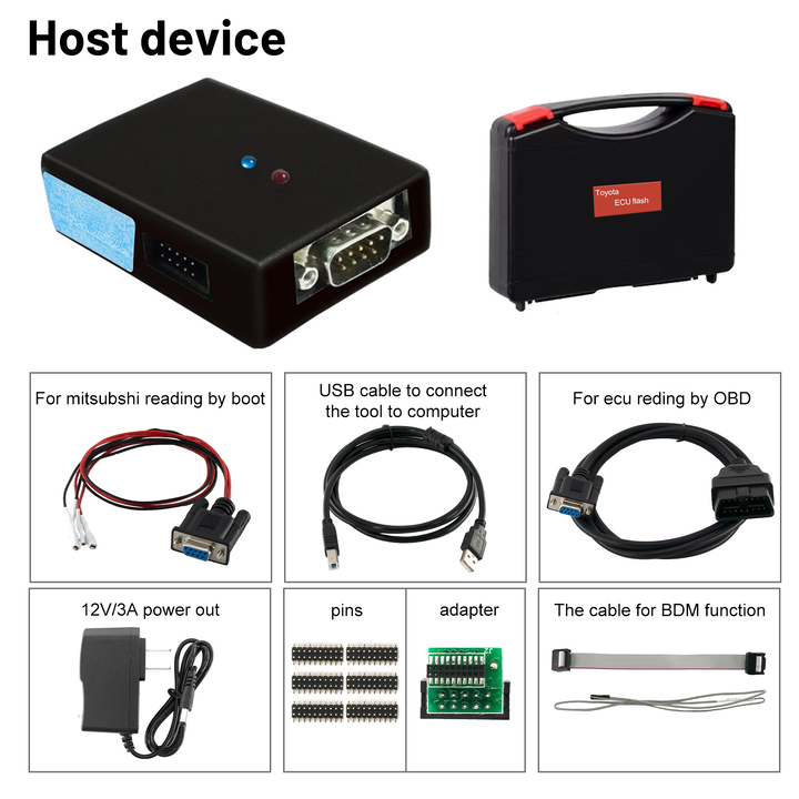 Toyota Lexus ECU Flasher for Denso and Fujitsu Ten ECUs with NEC Chip Tuning, Support 2015 + obd Write and Some 2015 + OBD Models Read
