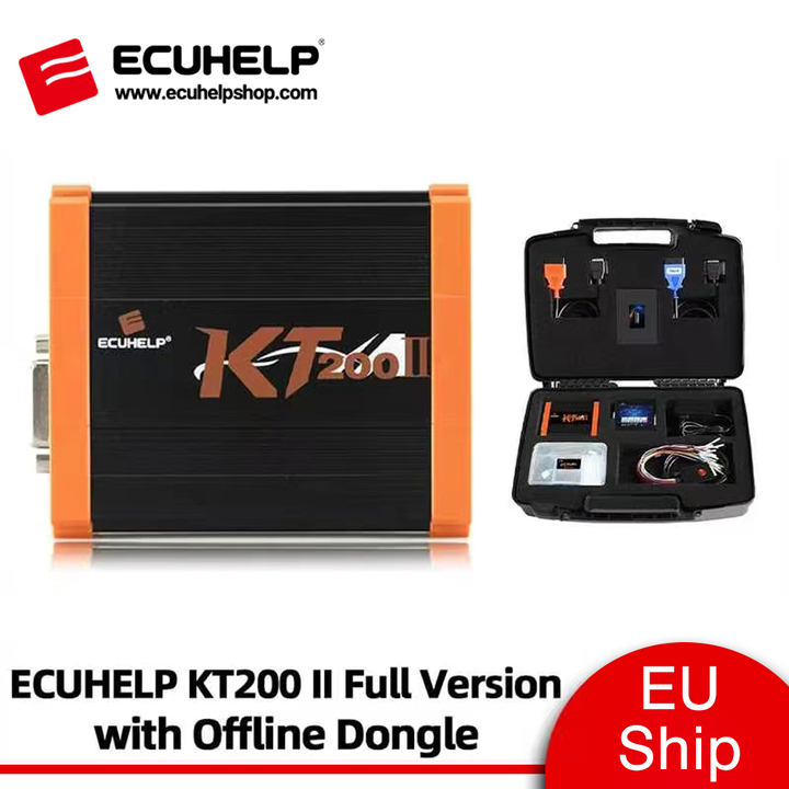 [EU Ship] ECUHELP KT200 II ECU TCU Programmer Full Version with Offline Workstation for Car Truck Motorbike Tractor Boat,Get Free Gift