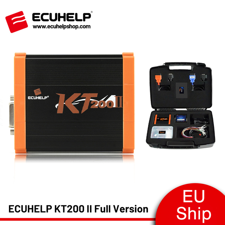 [EU Ship] ECUHELP KT200 II ECU Programmer Full Version for Car Truck Motorbike Tractor Boat, Upgrade More ECU Protocols Over KT200 