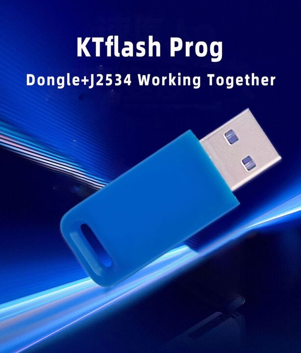 ECUHELP KTFlash KT Flash Software Dongle, used with j2534 hardware (PCMTuner, PCM Tool, Scanmatik, K-T-M Tool etc), support DTC Remove  and Map modify