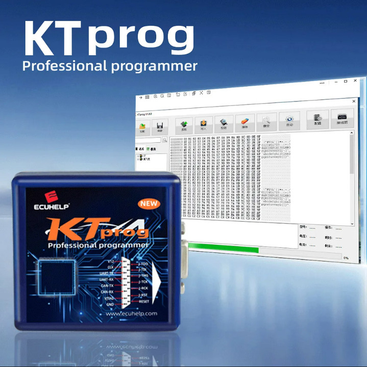 ECUHELP KTprog Chip Programmer, Read and Write ST10F275/ Infineon TC265D/ TC275T/ TC277