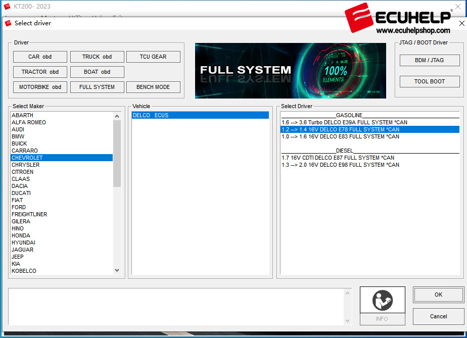 kt200 full version works in offline mode and online mode