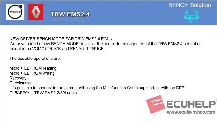 KT200II Read Write TRW EMS2.4 OK