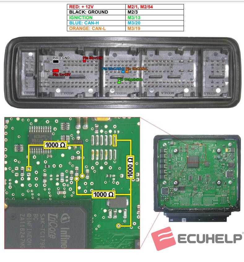 ecuhelp kt200 BMW SIEMENS MSD87 Boot Mode Read and Write