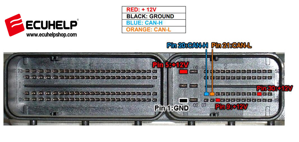 KT200 2 wiring diagram of DENSO MB275800 SH7058/9