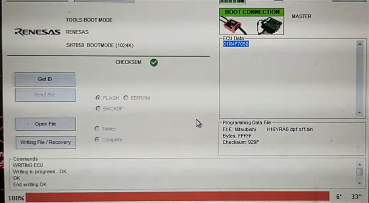 Renesas SH7058 BOOTMODE by kt200