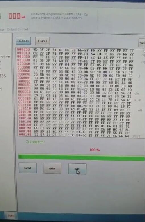 HTprog BMW CAS3+ read eeprom