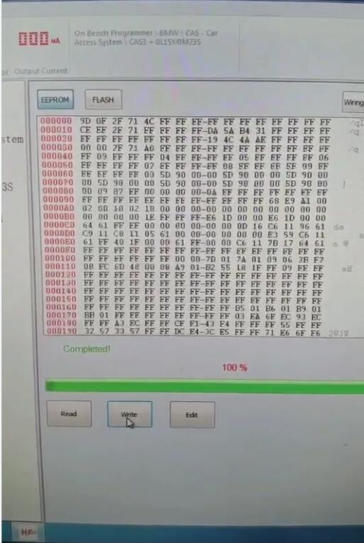 HTprog BMW CAS3 write eeprom