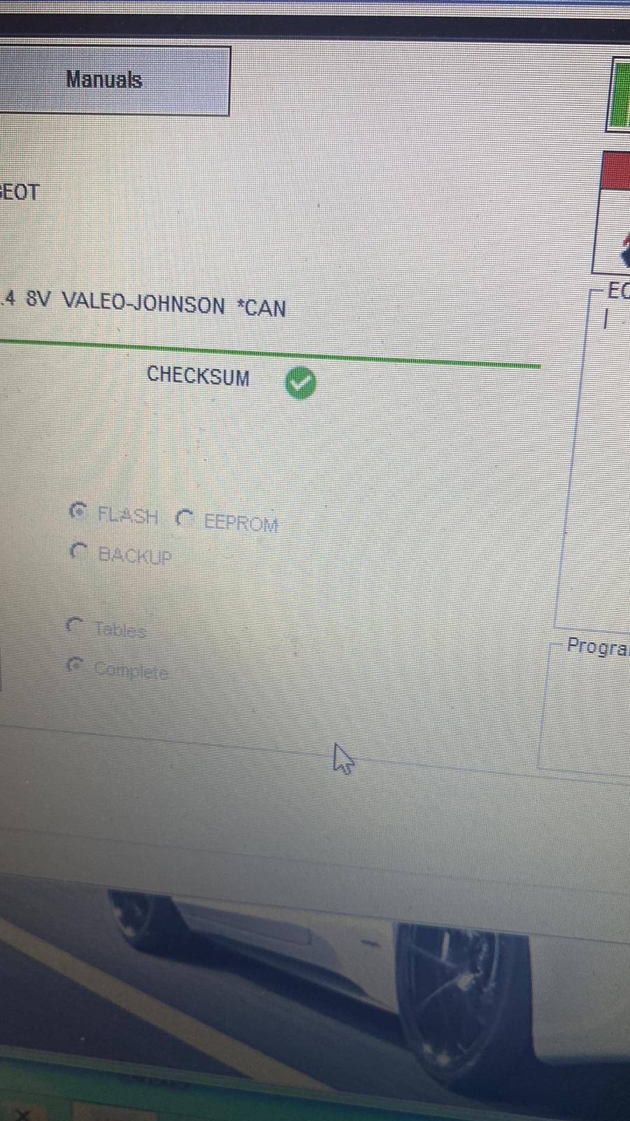 KT200 read/write eeprom&flash for Valeo j34p Peugeot 207