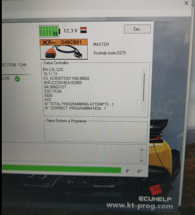 KT200II EDC17C64 VAG Read Write OBD OK