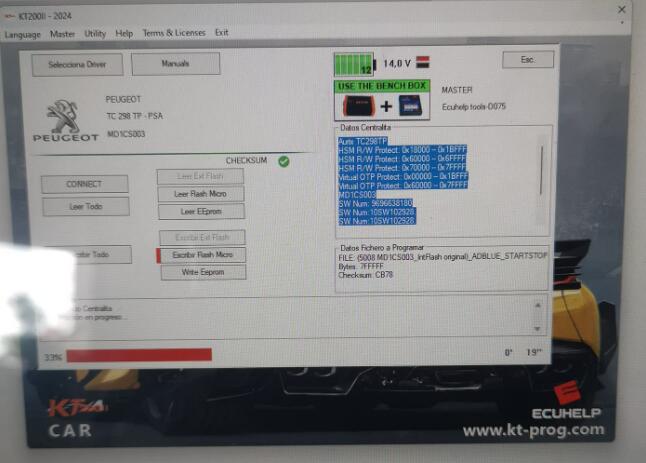 KT200 II read write MG1CS003 2018 year