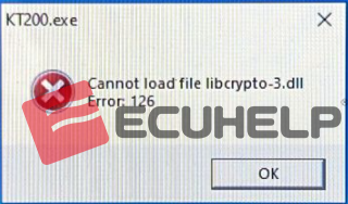 KT200 "Cannot Load File libcrypto-3.dll Error:126