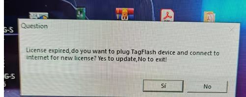 TagFlash License expired