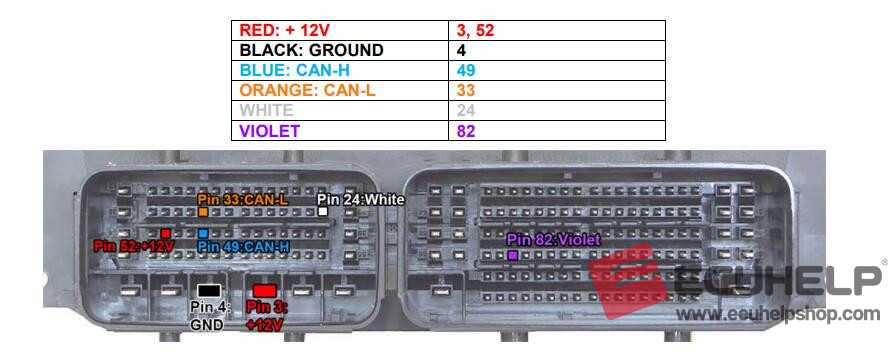 KT200 Read / Write Peugeot Citroen EDC17C60 Without Manual Tprot Off