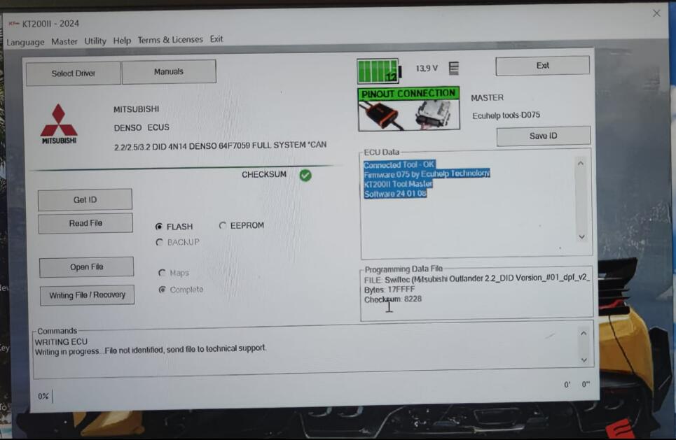 KT200 II Mitsubishi Denso 64F7059 Full System File not identified-01