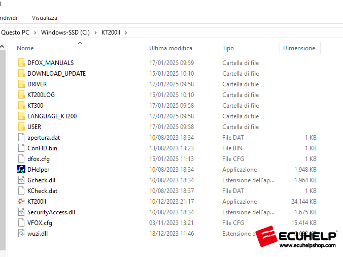  Fix ECUHELP KT200II Not Opening Due to Missing File-04