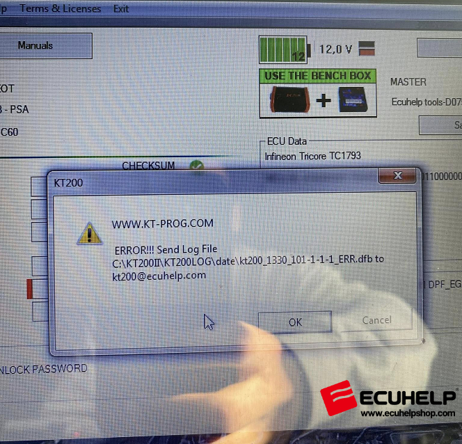 KT200II Peugeot EDC17C60 Error Unlock Password-01